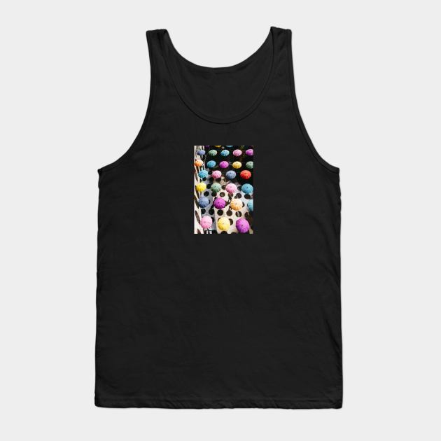 Colourful Umbrellas Tank Top by opticpixil